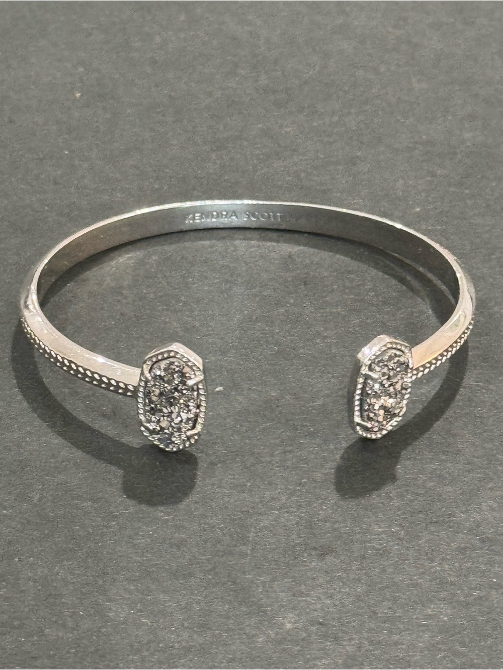 Kendra Scott Silver Pavé Open Cuff Bracelet